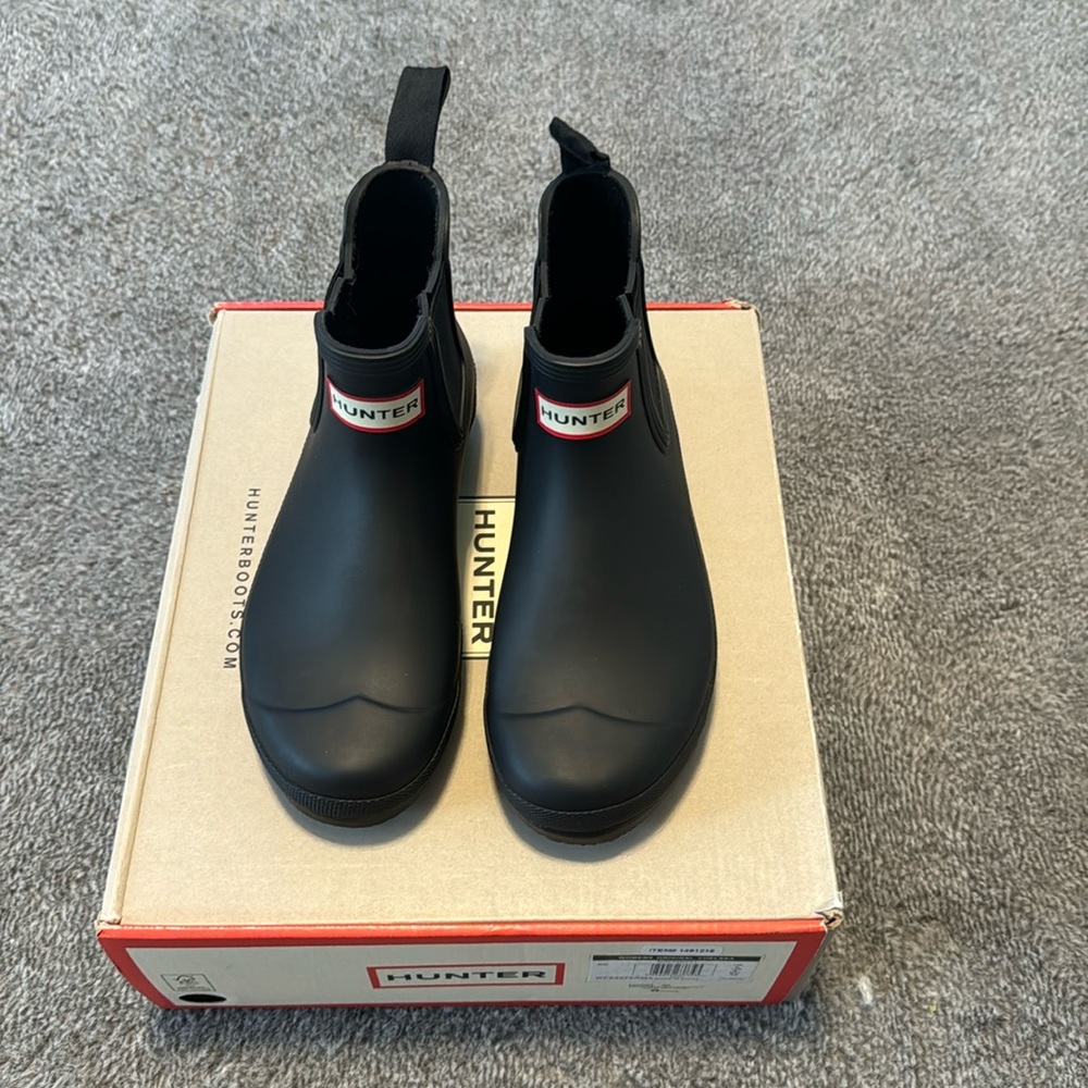 HUNTER WOMAN ORIGINAL CHELSEA SIZE 6 color black